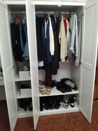 Armario Blanco 3 Puertas con Espejo Ikea