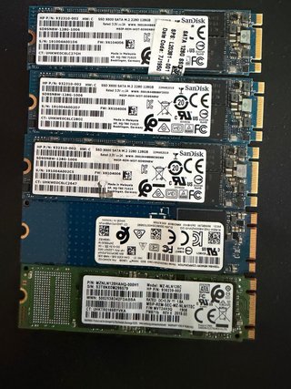 Lote 5 SSD M.2 128GB SanDisk