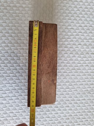 Garlopa de madera antigua