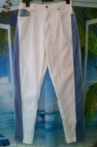 Pantaloni Pepe Jeans Donna Bianco e Blu
