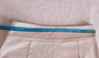 Falda pantalón beige