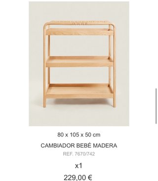 Pack Cuna + Cambiador Madera