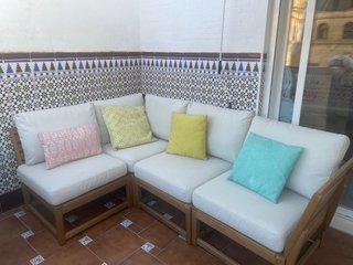Sofá modular terraza Ikea