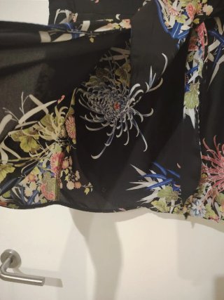 Falda Zara Estampada Flores