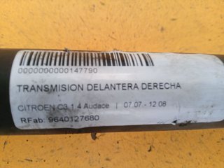 CITROEN C3 1.4 Audace TRANSMISION DELANTERA DERECHA