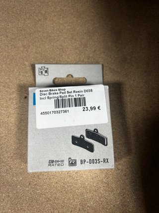 Pastillas Shimano BP D03S RX. Ebike 4 pistones.