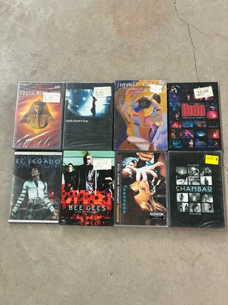Lote 8 DVDs: Michael Jackson, Dido, Madonna, Bee G