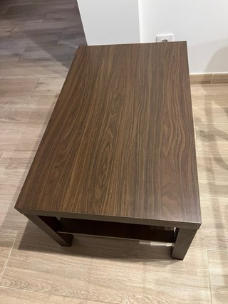 Mesa de centro madera oscura