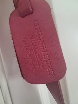 Bolso de piel rosa