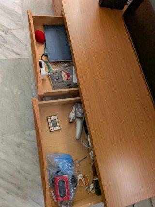 Mueble bajo TV teca
