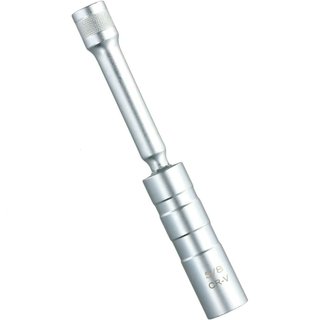 Llave de bujía magnética 3/8" acero Cr-V 12 puntas