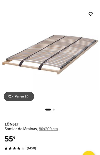 Somier Lönset Ikea 80x200cm