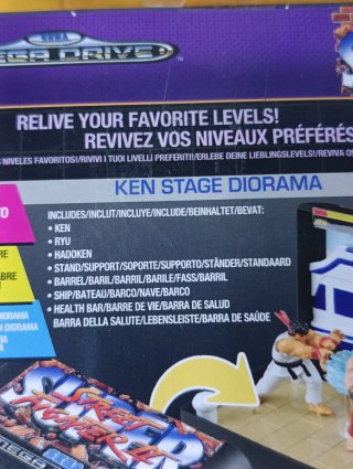 Street Fighter II Mega Drive Diorama Ken Stage
