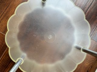 Mesita Vintage Ikea Transparente/Marrón