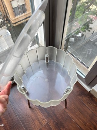 Mesita Vintage Ikea Transparente/Marrón