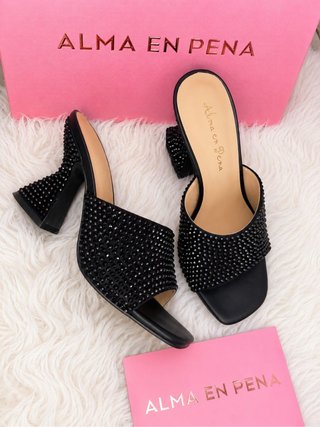 Sandalias Alma en Pena Tacón Brillante