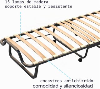 Cama Plegable con Colchón 190x80