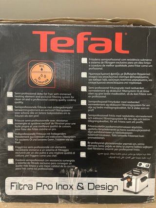 Freidora Tefal Filtra Pro Inox 3L SIN ESTRENAR