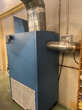 Caldera gasoil CALITEC azul funciona a 220 V