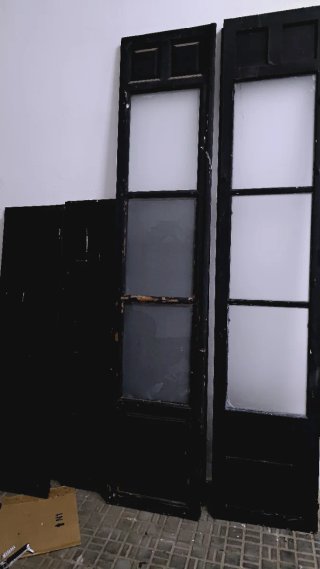Lote 3 balconeras madera antiguas