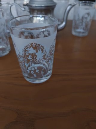 Tetera y vasos Marroquíes