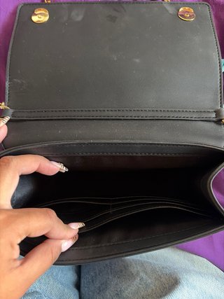 Bolso Moschino Negro Dorado