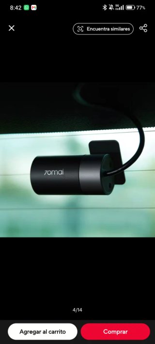 Dash Cam 70mai A800 + Cámara Trasera