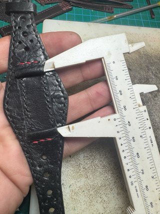 Correa de cuero tipo Bund artesanal