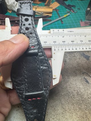 Correa de cuero tipo Bund artesanal
