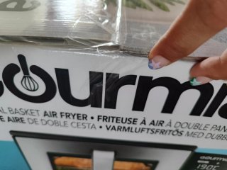 Gourmia Freidora Aire Doble Cesta