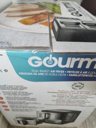 Gourmia Freidora Aire Doble Cesta