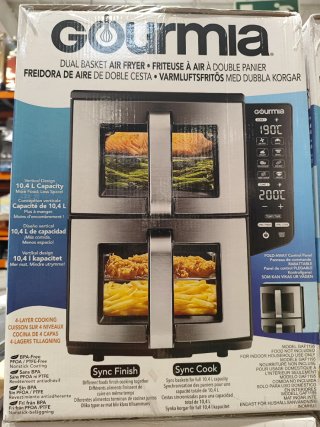 Gourmia Freidora Aire Doble Cesta