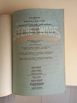 Comic Marvel Super Heroes, Secret Wars