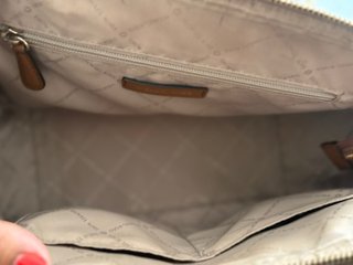 Borsa Michael Kors beige e marrone