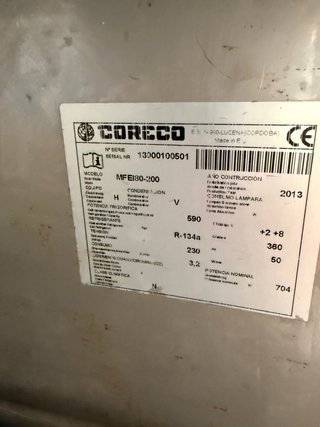 Bajo mostrador pizzero 200x80x85 cm