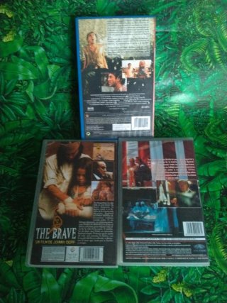 3 VHS Johnny Depp: The Brave, La Cara del Terror