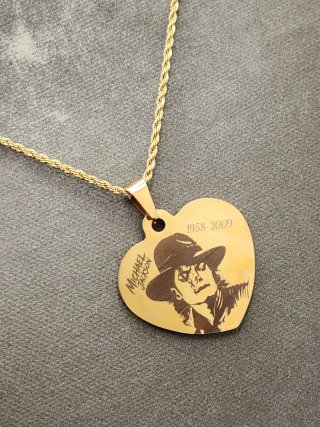 Medalla Michael Jackson Chapado Oro