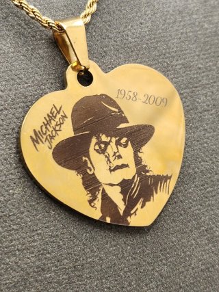 Medalla Michael Jackson Chapado Oro