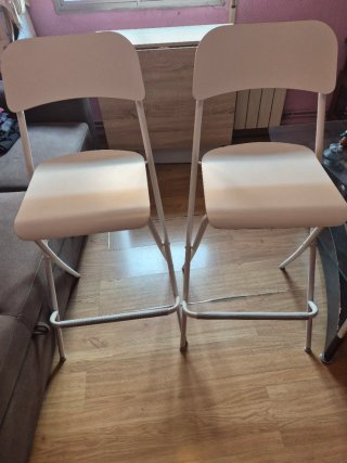 2 Sillas Altas Blancas precio de las 2