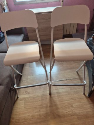 2 Sillas Altas Blancas precio de las 2