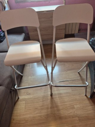 2 Sillas Altas Blancas precio de las 2