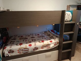 Litera juvenil madera y tela