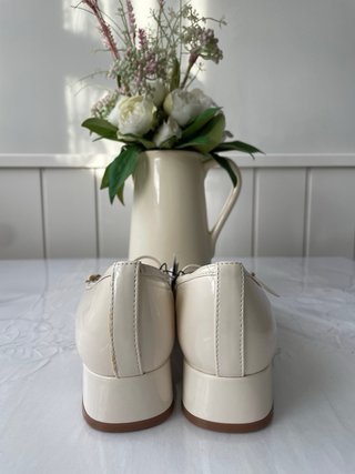 Bailarinas charol Mango beige