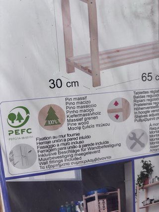 Estantería de pino macizo. Nuevas sin estrenar.