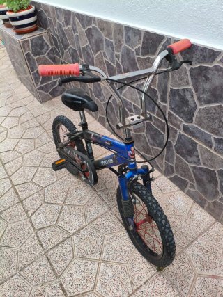 Bicicleta Spiderman Azul para niños