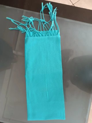 Conjunto fallero azul y turquesa.