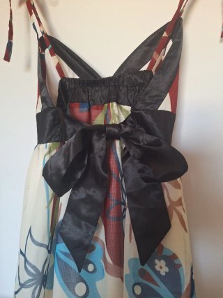 Vestido largo mariposas tirantes