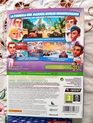 🇪🇦 Carátula y manual F1 Race Stars Xbox 360