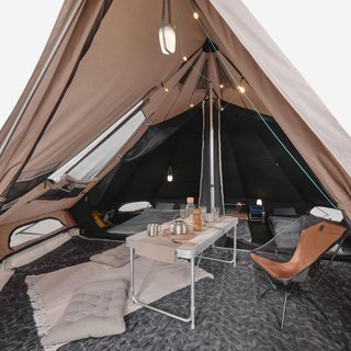 Tienda de campaña tipi 5 personas polialgodón Quechua Tepee