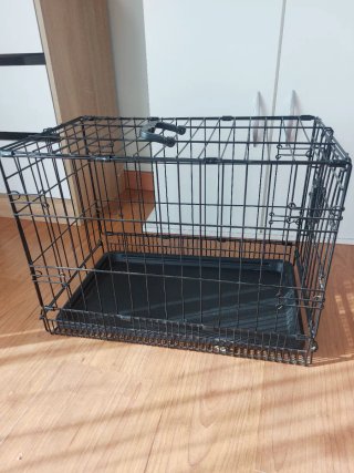 Jaula Perro Metálica Negra